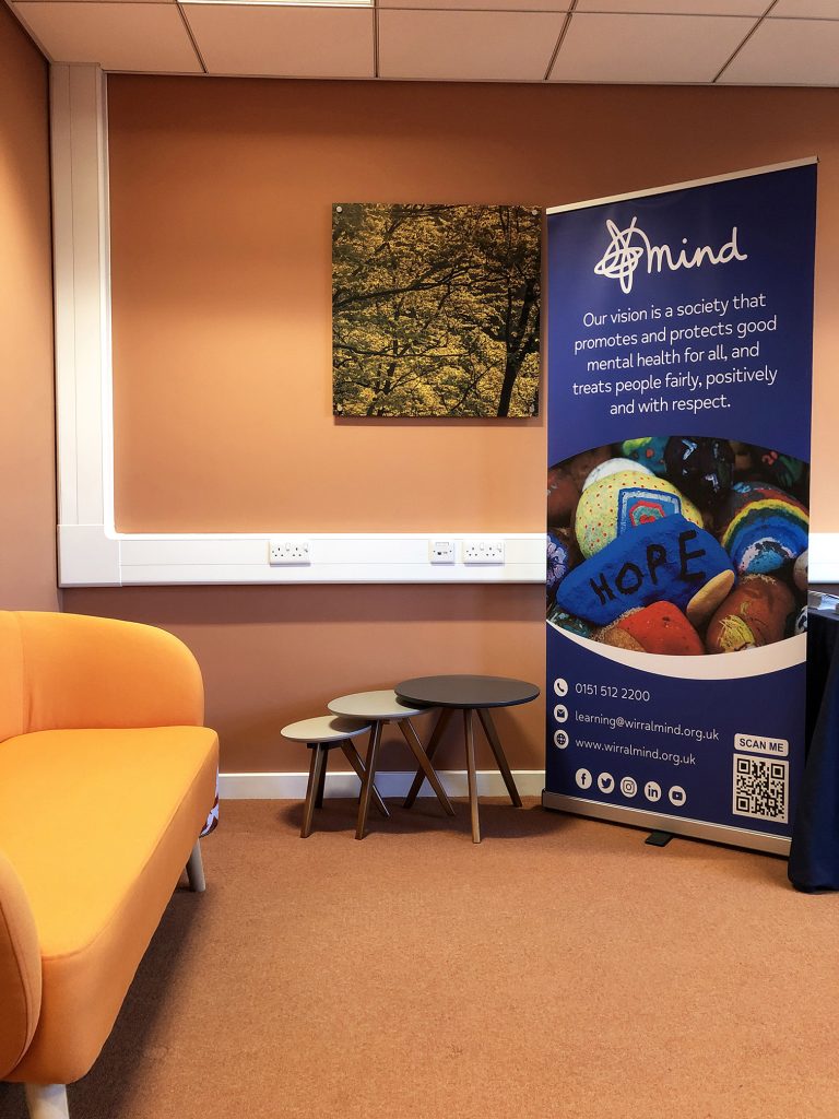 Bright colours and homely furnishing make for relaxed consulting rooms