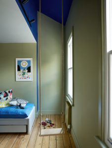 Children's room in Upside Down House, a family home.