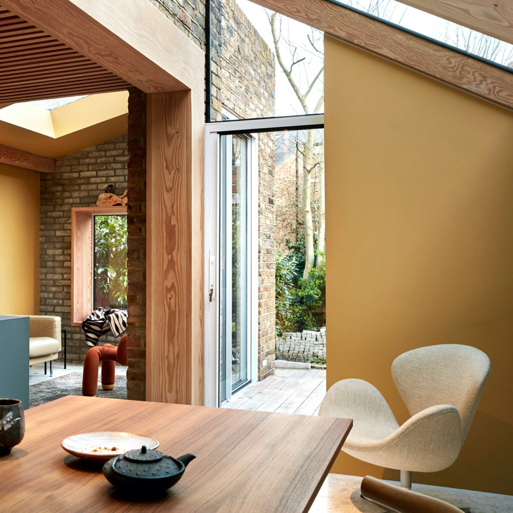 Dining room extension in Up Side Down House