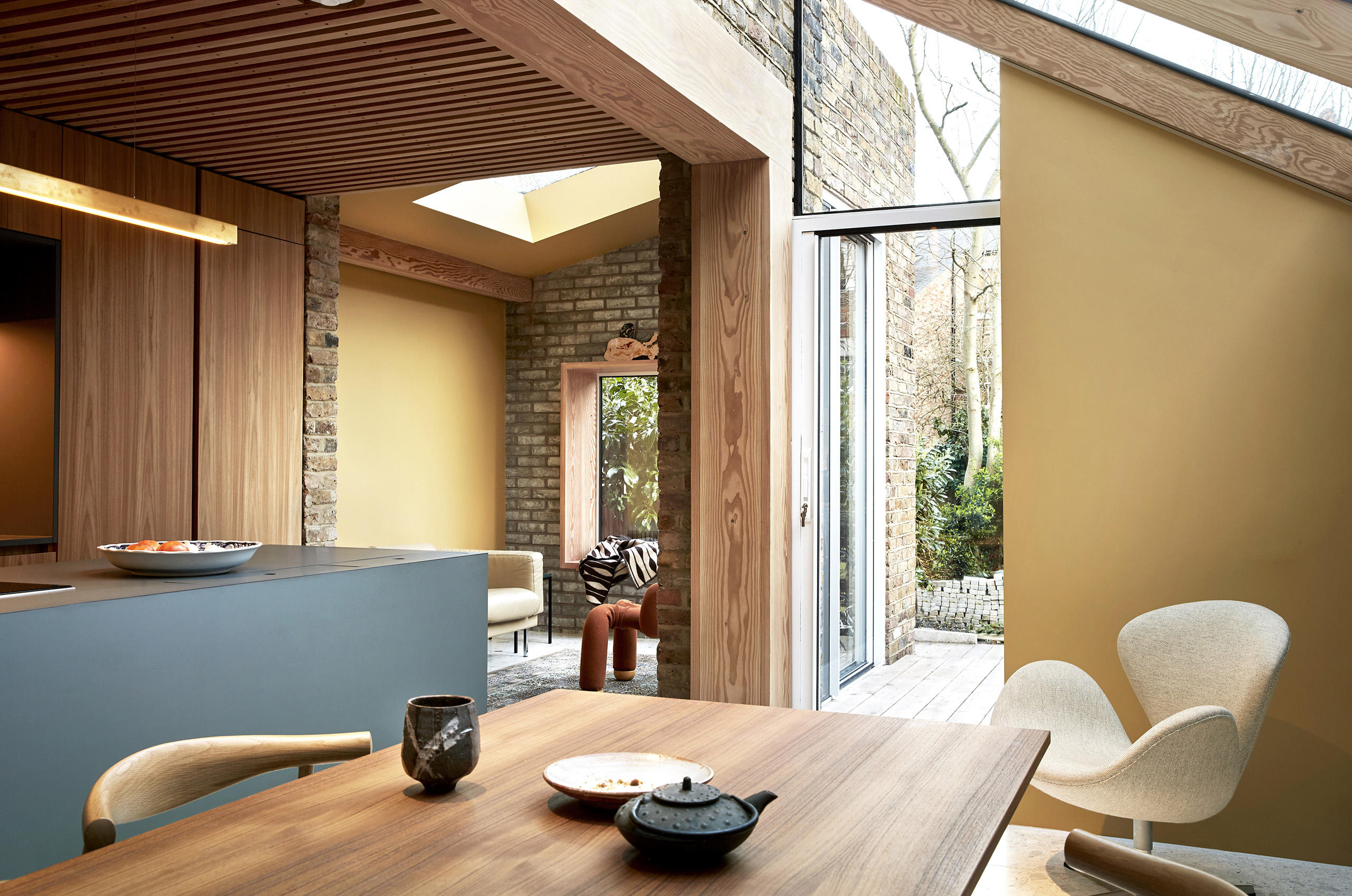 Up side down house victorian terrace kitchen extension and renovation by Collective Works