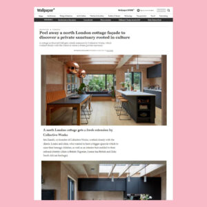 Press coverage of Private Sanctuary home extension and renovation in Wallpaper Magazine
